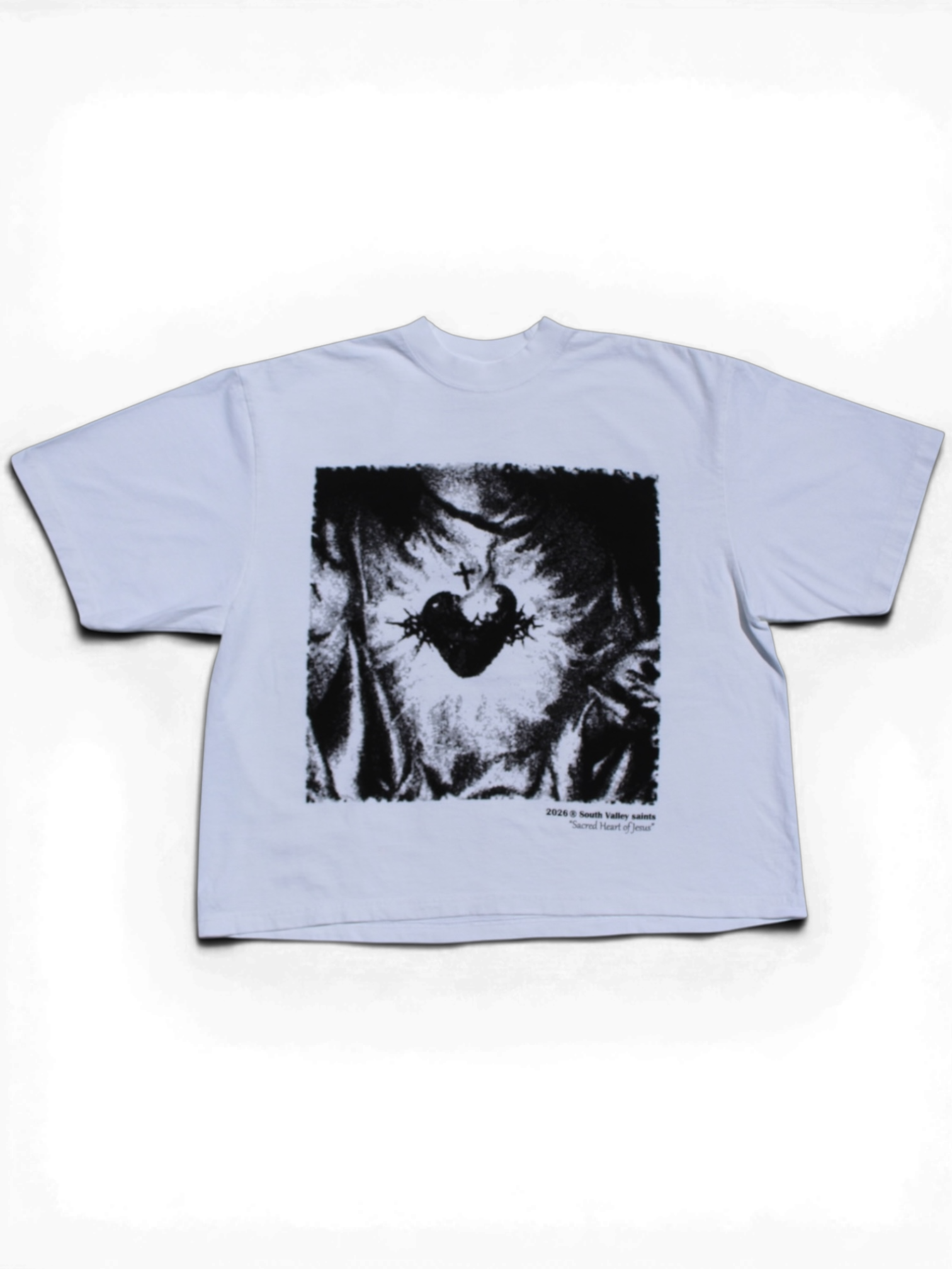 Sacred heart” tee – South Valley Saints