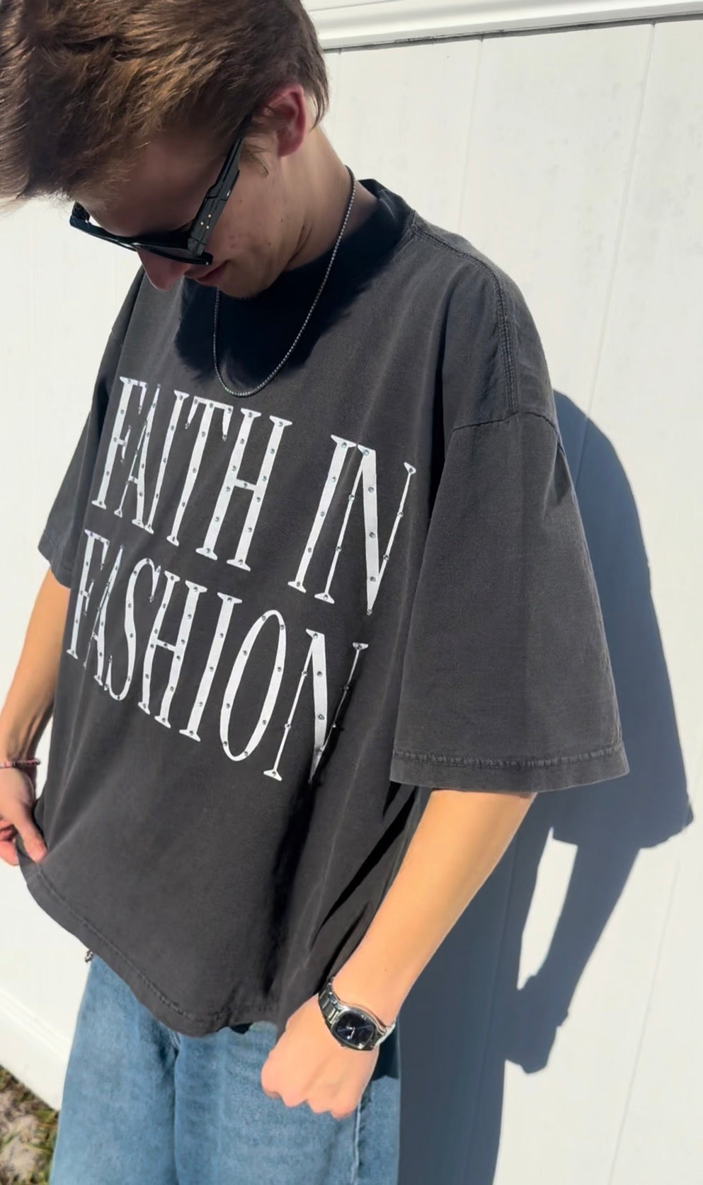 “Oversized” Faith in Fashion tee