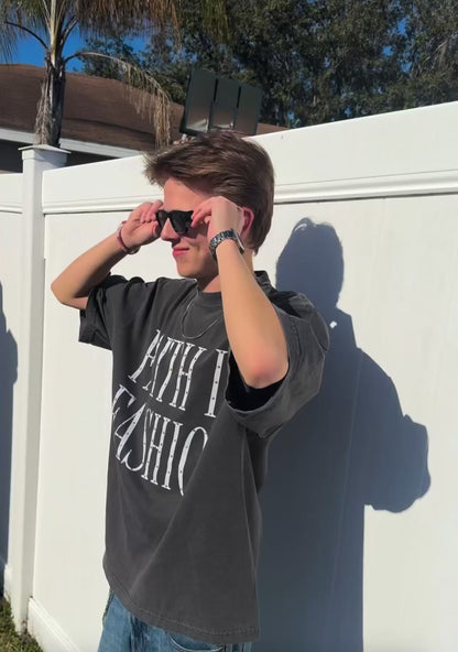 “Oversized” Faith in Fashion tee